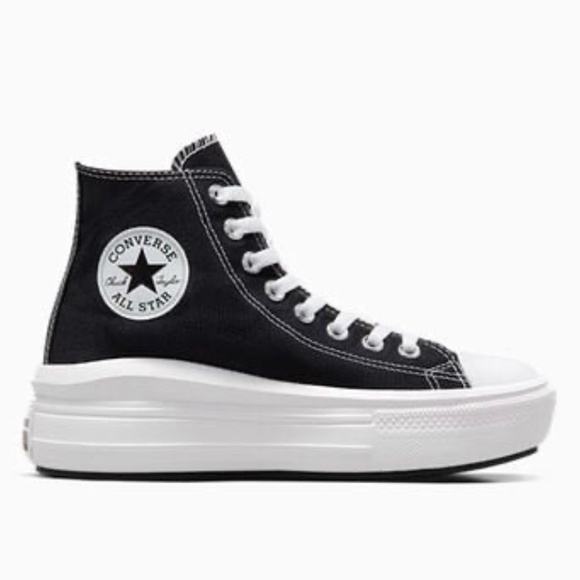 Converse Women's Chuck Taylor All Star Move Platform, Size 8.5 Black - Picture 1 of 1